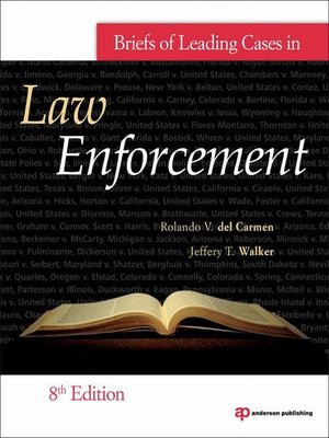 cover image of Briefs of Leading Cases in Law Enforcement